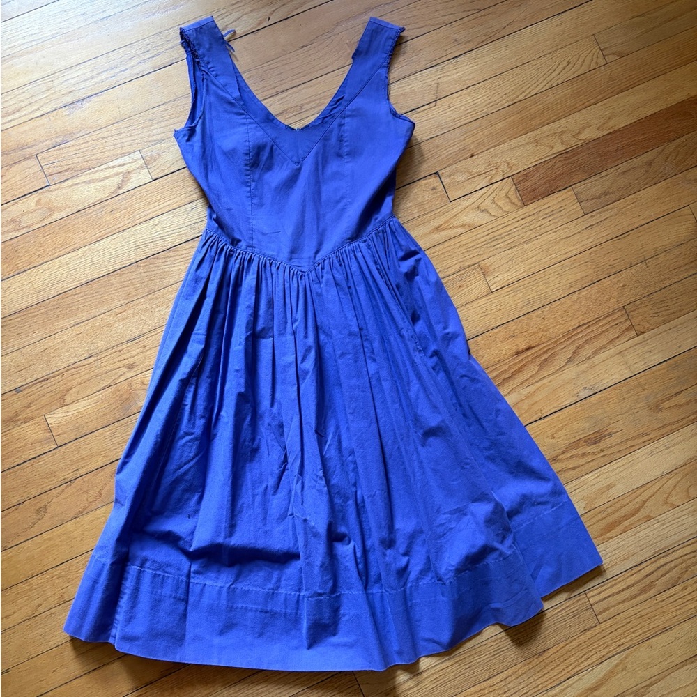 Laura Ashley Dark Purple Midi Dress